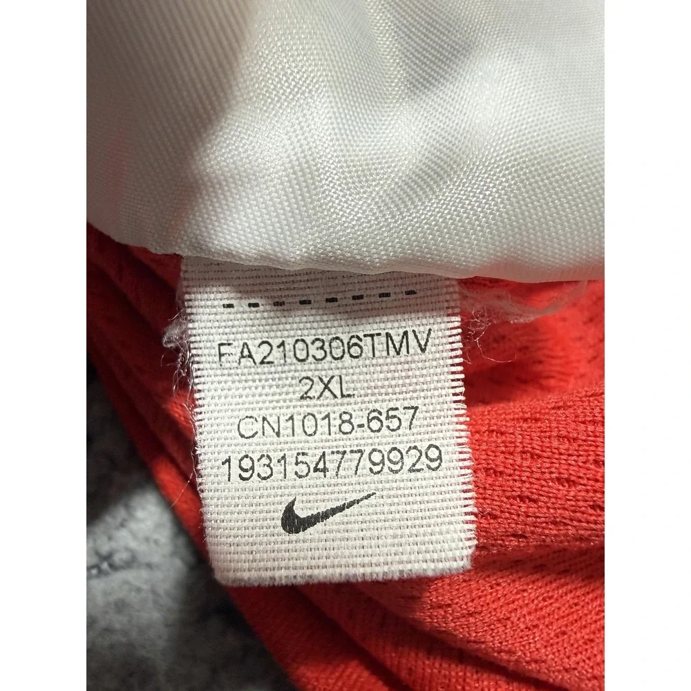 Nike Dri-FIT Pullover Mens 2XL Red 1/4 Zip Long Sleeve Athletic Performance Top